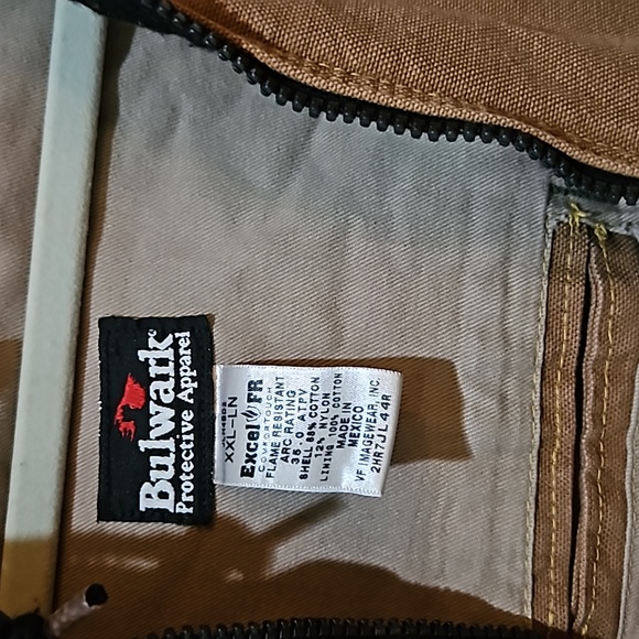 Bulwark Tan 2XL Hooded Work Jacket. - Picture 2 of 6